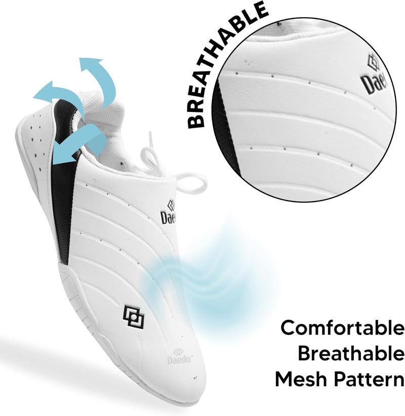 Dae Do Taekwondo Shoes “KIX” - Microfiber Outer Layer, Rubber Outsole, Lightweight and Elastic Design for Comfortable Taekwondo Training - Image 3